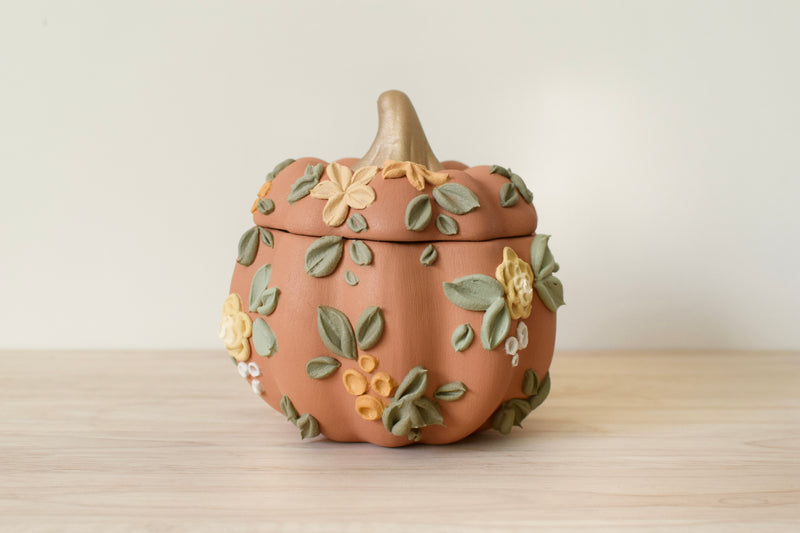 Wildflower Pumpkin Container II