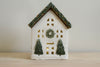 Ceramic Holiday Light Up House