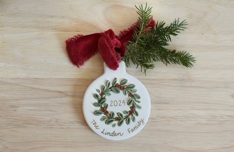 Winter Snow Scene Ornament