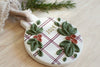 2024 Plaid Holly Ornament