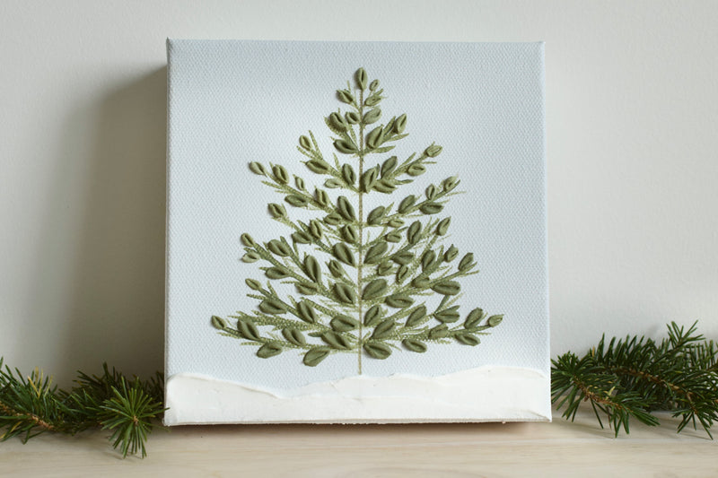 Snowy Tree - 6" x 6"