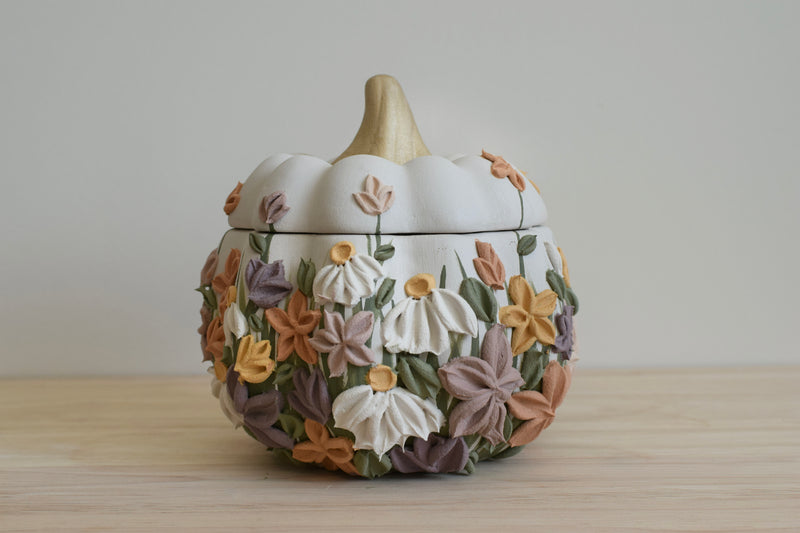 Wildflower Pumpkin Container I